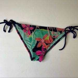 Billabong Gathered Back Floral Bikini Bottoms
